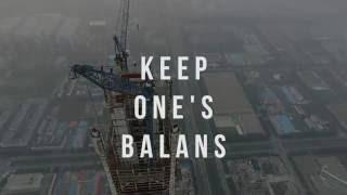 Tianjin Crane Climbing 600 m - Drone video