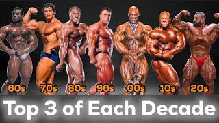 Top 3 Bodybuilders of Each Decade