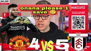 Man united 4 vs 5 Fulham RAEACTION Mark Goldbridge | Penalty