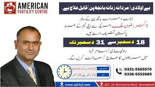 Well-Known Infertility & IVF Specialist Dr. Rizwan Malik is coming from USA to pakistan.