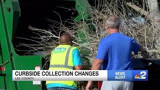 Curbside trash collection changes in Lee County