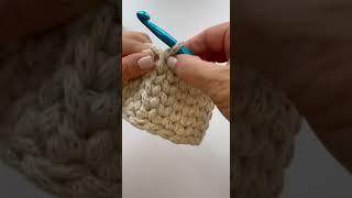 Sharp and even corners in a square crochet basket | Soft Decor New #shorts
