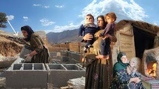 The strength of a nomadic single mother in a mountain hut for her children