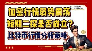 BTC持续弱势震荡丨短期二探是否成立？丨比特币行情分析策略丨这轮牛市为何比以往的牛市更加复杂？丨