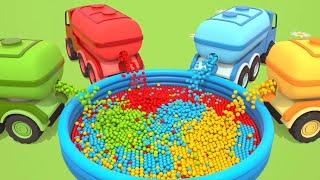 Learn colors for kids with Helper Cars! Car cartoons full episodes. Kids learning videos & animation