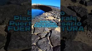 El Charco Piscina naturale Puerto del Rosario FUERTEVENTURA #flydroneame #travel #avionesbeach