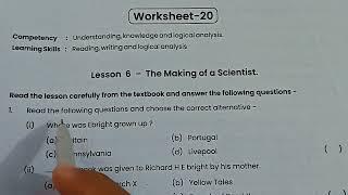 Worksheet 20 English class 10||Raj board class 10 english workbook worksheet 20|Angreji Worksheet 20