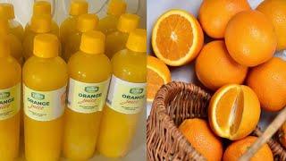 HOW TO MAKE ORANGE JUICE FOR SALE | PRESERVATION | PACKAGING