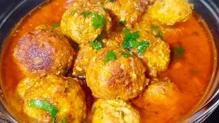 "Chicken Kofta Curry Recipe|| Restaurant style chicken kofta