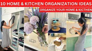 10 Awesome Home & Kitchen Organization Ideas | Organize your HOME & KITCHEN | Organizopedia