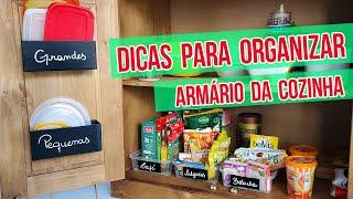 Dicas para organizar o armário da cozinha | VIDA LOUCA DE CASADA