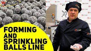 Forming and sprinkling balls line Waltcher