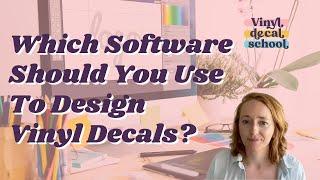 What Software To Use To Design Vinyl Decals // Cricut Design Space Alternatives