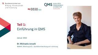 QMS erklärt 1 - Michaela Jonach: Einführung