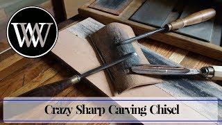 How to Sharpen a Gouge Carving Chisel Hand Tool Woodworking Skill