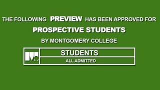 Montgomery College: We Are The Community's College