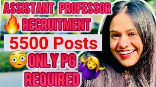 5500 Posts | JHARKHAND ASSISTANCE PROFESSOR RECRUITMENT| ASSISTANT PROFESSOR VACANCY OUT