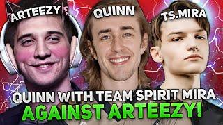 QUINN with MIRA against ARTEEZY HIGH MMR! | QUINN plays on PUCK in 11,400 MMR GAME