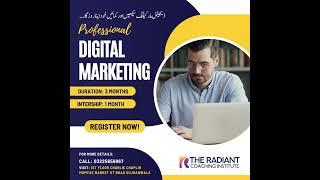 The Radiant Coaching Institute Gujranwala | Become a Digital Marketing & Graphic Designing Expert
