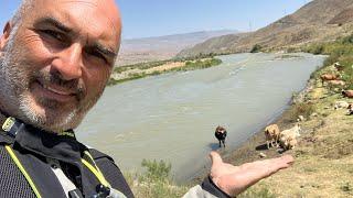 29.08.2024 Arax or Aras river, in Turkey  .