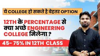 Best Engineering Colleges on Class 12th Percentage | Without JEE Mains Exam