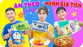 Thử Thách Ăn Đồ Ăn Vặt Cổng Trường Theo Mệnh Giá Tiền  Min Min TV Minh Khoa