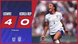 USA win in Emma Hayes’ first game in charge | USWNT 4-0 Korea Republic | Official Game Highlights