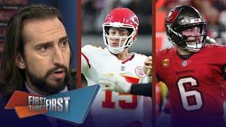 FIRST THINGS FIRST | Nick Wright reacts to Buccaneers at Chiefs (8.5) Monday at 8:15 ET