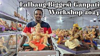 #lalbaug Biggest Ganapati Workshop shop| Siddhi vallabha Art's Workshop 2024