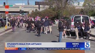 Students walk for Artsakh