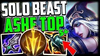 Ashe Top SOLO BEAST - How to Play Ashe Top & Carry for Beginners Season 14 - League of Legends