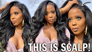  $56 ️ WARNING! This looks like a FRESH Relaxer! NO Fake SCALP AFFORDABLE Natural Hair Wig ADANNA