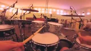 First Person Drumming.Soundcheck at Red Wave Studio (Saint-Petersburg) 100% GoPro.