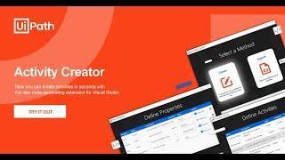 DEMO: Build custom activities in minutes with the UiPath Activity Creator