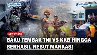 BAKU TEMBAK TNI VS KKB! Suasana Tegang saat Evakuasi Korban yang Ditembak & Dibakar OPM di Timida!