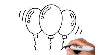 How to Draw a BALLOON EASY Step by Step