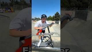 E-Scooter VS Skatepark 