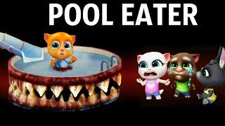 POOL EATER EAT GINGER AND BEN  - My Talking Tom Friends - AMONG US - R.I.P ALL FRIENDS