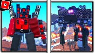 ALL NEW SKIBIDI TOILET TOWER DEFENSE GAME in CAMERAMAN TOILET TOWER DEFENSE - Roblox