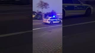 Polizei auf Einsatzfahrt in Ludwigshafen