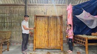 Ngoc Han was happy to receive a special gift from Mr. Madrid. Bamboo cabinet 100% complete