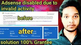 Adsense Disabled due to invalid activity solution 100% || how to re-enable adsense account