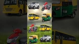 Bus,Jeep,Scooter,Auto trending cartoon video#vfx #shorts #short #thar #auto #scooter #jeep#trending