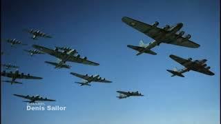 B 17, P 51, Bf 109 in battles over Germany 1943