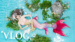 인어공주 컨셉‍️ 모델 인생 첫 수중촬영 브이로그!  l Underwater Photoshoot Vlog Mermaid korean