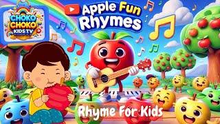 Apple Red Song  | Best Nursery Rhymes & ABC Learning Songs for Kids | Choko Choko Kids TV