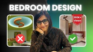 Bedroom Design - Layout, Ceiling & Colours | Lighting & Electrical Drawing | Interior Design Ideas