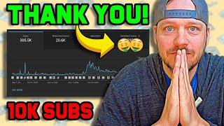 Thanks For 10,000 Subscribers! - How Much Youtube Paid Me So Far!