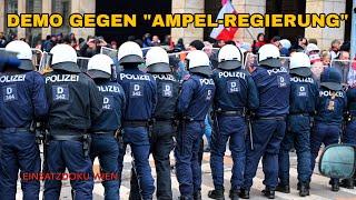 POLIZEI-GROßEINSATZ bei DEMO gegen "Ampel-Regierung" in WIEN! | 30.11.24