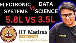 Why Is BS Electronic Systems Fees Higher Than BS Data Science?!Comparison! IIT Madras Online Degree